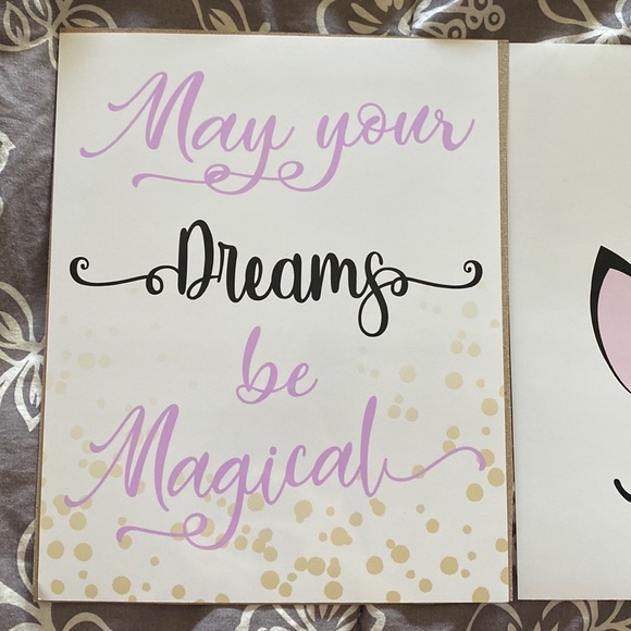 3 NEW PRINTS W/ UNICORN 🦄 & SAYINGS - Picture 2 of 4